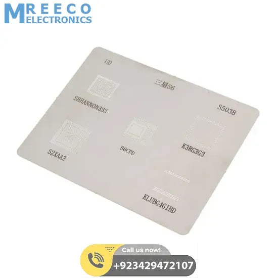 IC Chip S5038 BGA Reballing Stencil Kits Set Solder Template for Samsung S6 - Front View