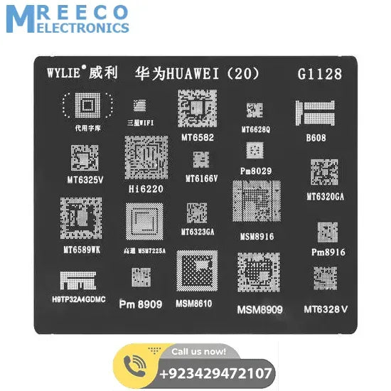 BGA Stencil G1128 For Huawei Series - Front View