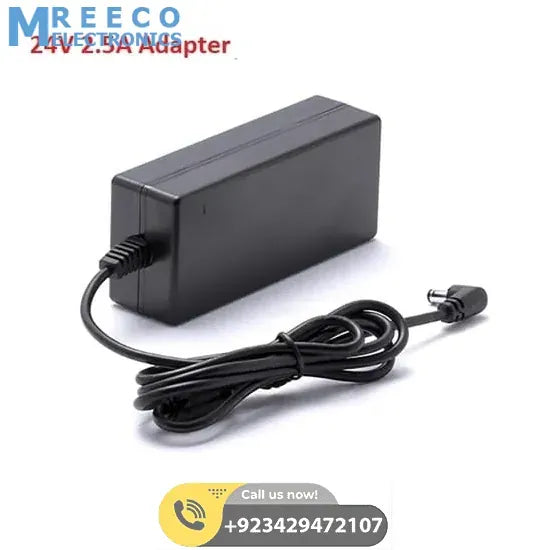 24V 2.5A Adapter AC To DC Switching Power Supply For LED CCTV LCD - Front View