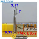1/4 x 3 x 12 2Flute Straight Cutter Wood Milling Cutter In Pakistan - Front View
