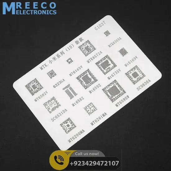 BGA Stencil G1037 For MTK Xiaomi Series - Front View