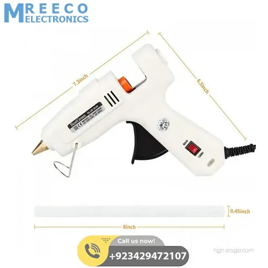 60W 100W Dual Temp Power Hot Melt Glue Gun - Bottom View