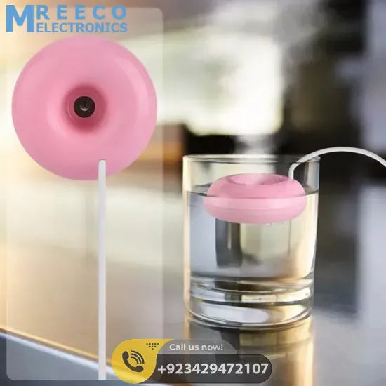 Donuts Shape Mini USB Humidifier Mist Maker Air Diffuser - Front View