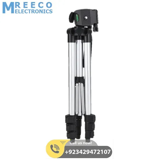 3110 Tripod Adjustable Portable Scalable Pan Head Tripod Mount Bracket Holder Fold able Tripod Stand for Camcorders DSLR Camera for Smart Phone - Side View