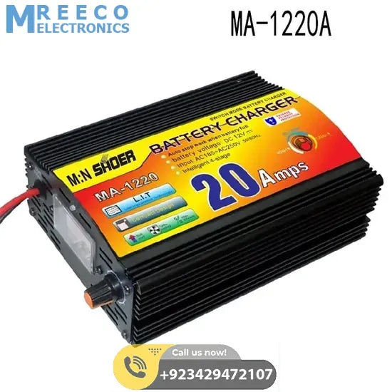 20A 12V Battery Charger MA-1220 DELL - Front View