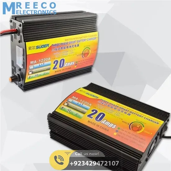 20A 12V Battery Charger MA-1220 DELL - Back View