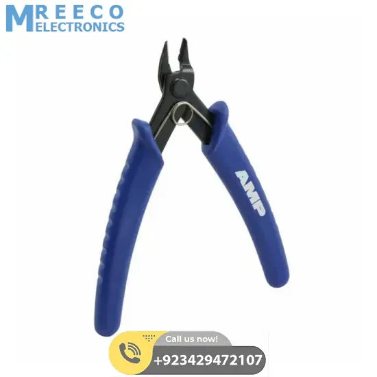 Wire Cutter insulated handle v-shaped spring - Front View