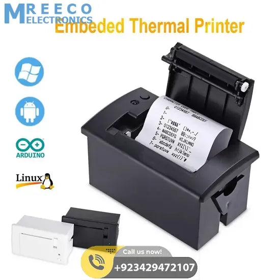 Arduino Serial Printer Arduino Mini Embedded Receipt Thermal Printer With Paper Roll - Front View