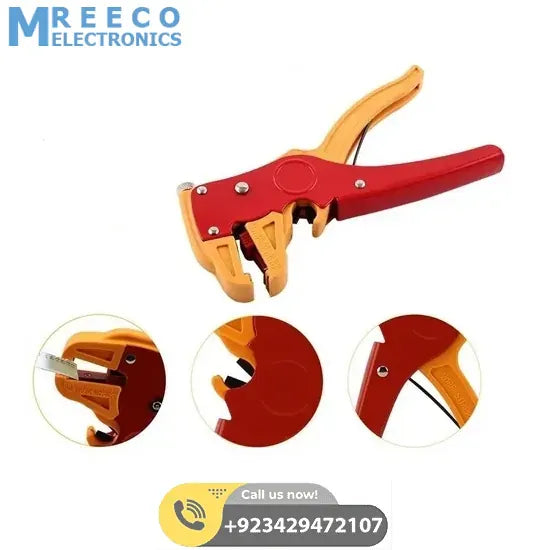 Automatic Insulated Cable Wire Stripper Remover Cutter Pliers - Side View