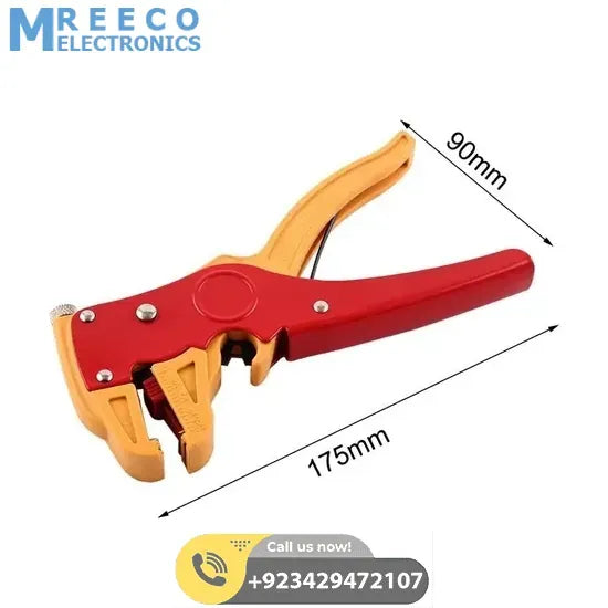Automatic Insulated Cable Wire Stripper Remover Cutter Pliers - Back View