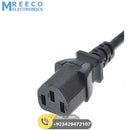 Standard Computer Power Cable Cord For PC Desktop - Side View