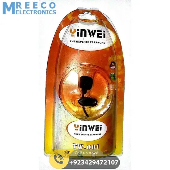 YW-001 Earphone with microphone for Mobile, PC, Laptop, flexible microphone gaming headset in Pakistan - Front View