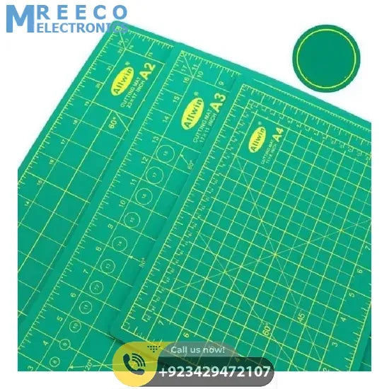 Allwin A4 Non Slip Paper Cutting Mat - Back View