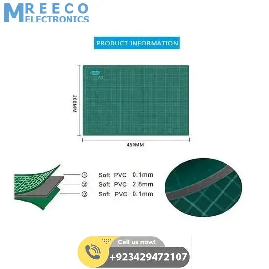 Allwin A3 Cutting Mat - Side View
