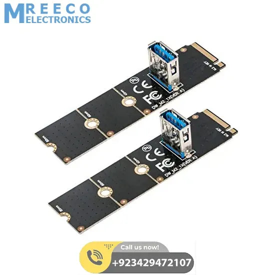 NGFF M2 M.2 to USB 3.0 PCI-E Riser Card Adapter - Front View