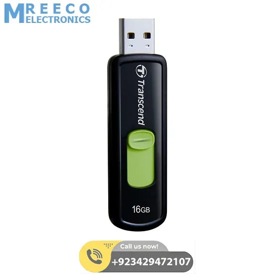 Transcend 16GB USB 2.0 Flash Drive in Pakistan - Front View