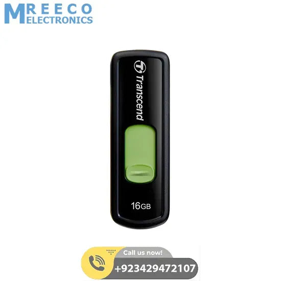 Transcend 16GB USB 2.0 Flash Drive in Pakistan - Side View
