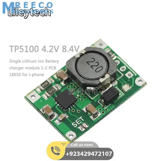 HW-370 TP5100 2A Li Ion Battery Charger Module - Side View