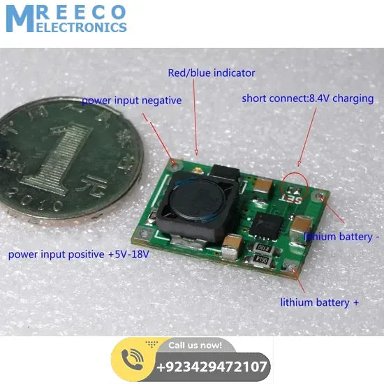 HW-370 TP5100 2A Li Ion Battery Charger Module - Top View