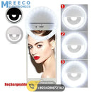 30 LED Selfie Ring Light USB Rechargeable Clip On Cell Phone Camera Light - Front View