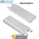 Aluminium Water Cooling Block 40mm X 120mm For Liquid Water Cooler Heat Sink system - Front View