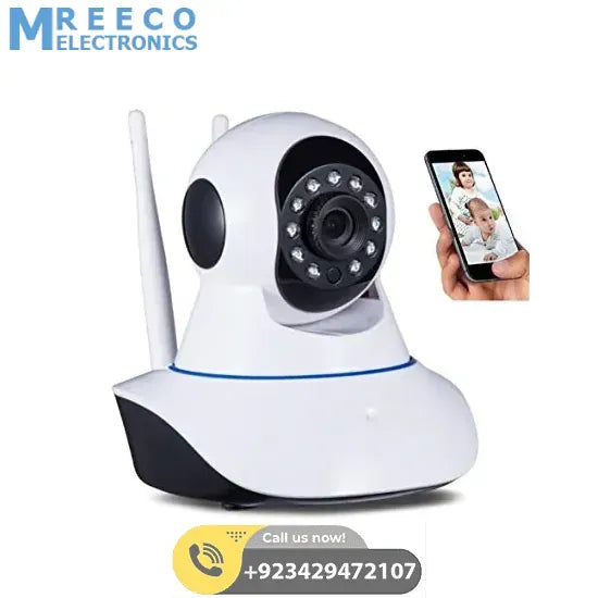 Wireless WiFi Camera Dual Antenna Smart Home Surveillance Wifi 720P Day Night Vision In Pakistan - Front View