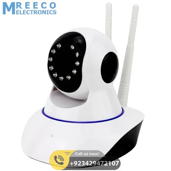 Wireless WiFi Camera Dual Antenna Smart Home Surveillance Wifi 720P Day Night Vision In Pakistan - Side View