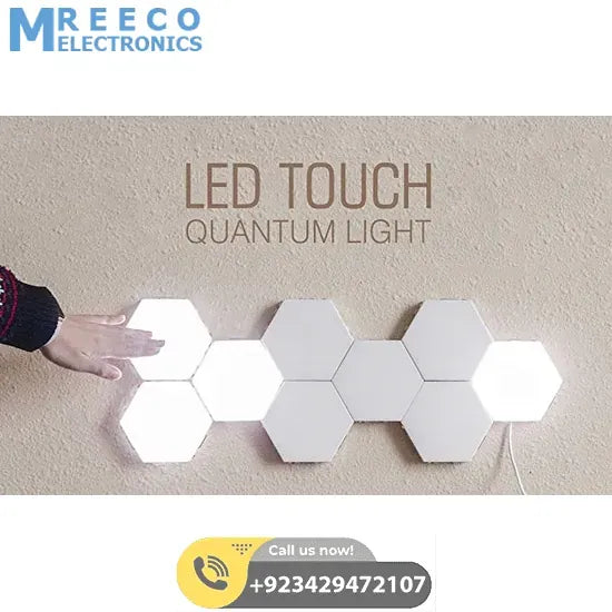 White Color Touch Light Wall Mount Magnetic Modular ( 1 Piece price ) - Top View