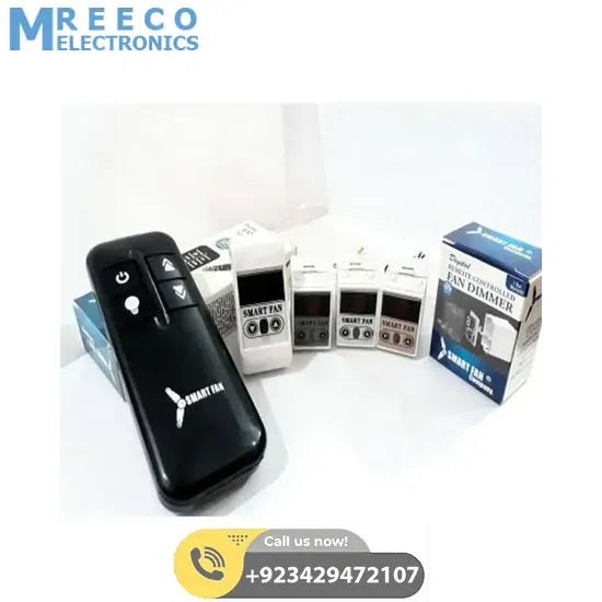 Digital Ceiling Fan Dimmer With Remote Control China Fitting - Side View