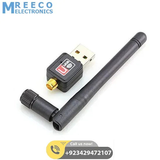 300 Mbps USB Wifi Dongle Wireless Adapter 802.11N/G/B With Antenna In Pakistan - Front View