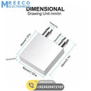 Aluminium Water Cooling Block 40mm X 40mm For Liquid Water Cooler Heat Sink system - Side View