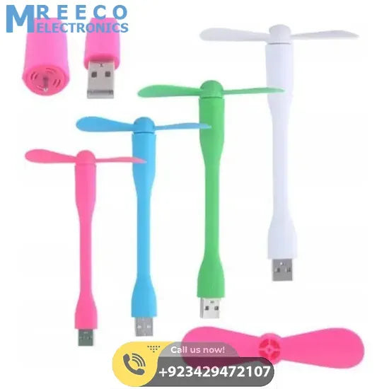 Portable Mini USB Fan - Front View