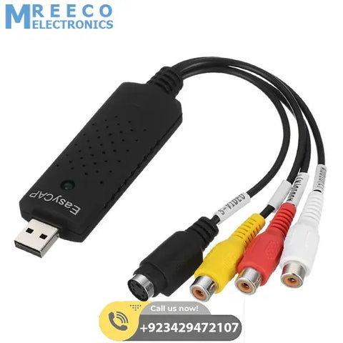 USB 2.0 Easycap 4 Channel DVR CCTV Camera Audio Video - Front View