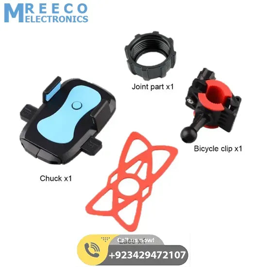 Mobile Phone Holder Stand Mount Bicycle Motorcycle Universal 360 Rotation Bike Phone Support - Display View