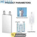 40mm X 80mm Aluminium Water Cooling Block For Liquid Water Cooler Heat Sink system - Top View