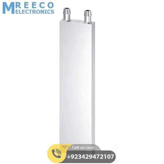 Water Cooling Block Aluminum 40mm X 160mm Heat Sink for Liquid Water Cooler - Side View