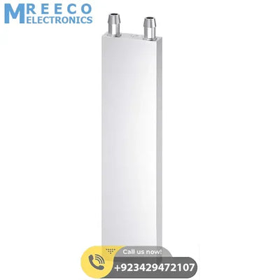 Water Cooling Block Aluminum 40mm X 160mm Heat Sink for Liquid Water Cooler - Side View