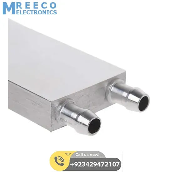 Water Cooling Block Aluminum 40mm X 160mm Heat Sink for Liquid Water Cooler - Top View