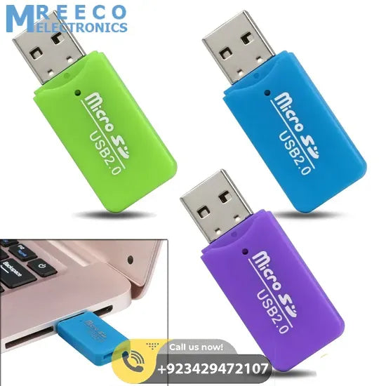 2.0 USB Card Reader In Pakistan - Side View