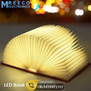 LED Book Shaped Folding Rechargeable Lamp (6.5 x 4.9x1)Inch - Front View