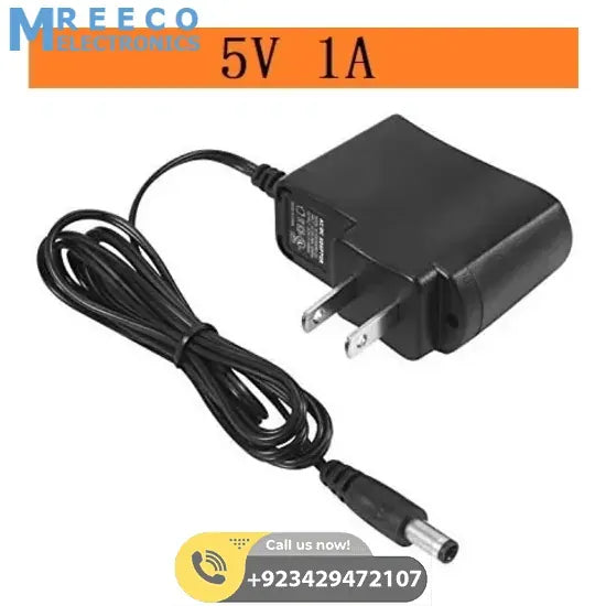 5V 1A DC Power Supply Adapter Charger - Front View