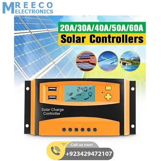 Solar Charge Controller12v 24v 20A (CS2024Z) In Lahore Pakistan - Front View