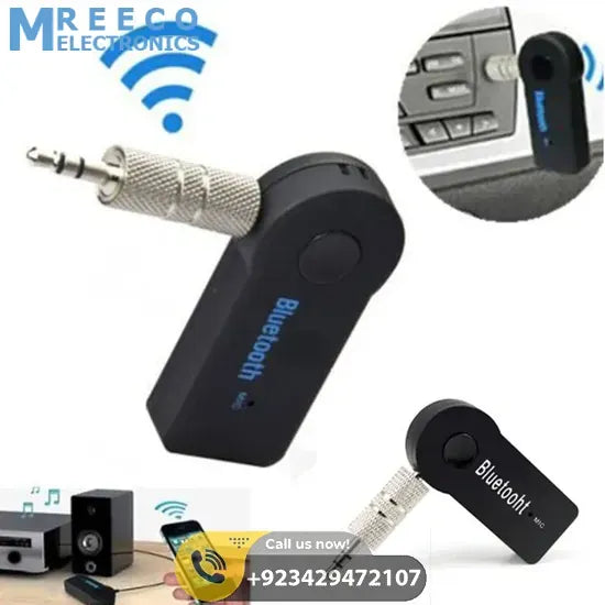 DELL Handsfree Wireless Audio Car Bluetooth Music Receiver Adapter DELL - Front View