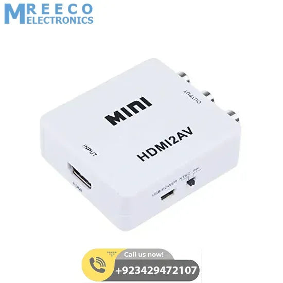 DELL Terabyte Mini HDMI To AV UP Scaler 1080P HD Video Converter DELL - Side View