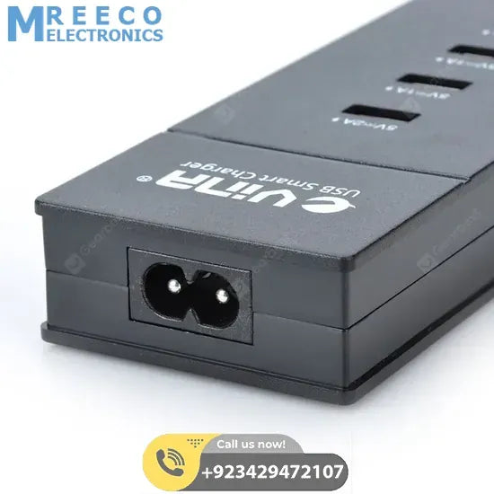 4 Ports 5A USB Charger Device 2+1+1+1 Ampere - Side View