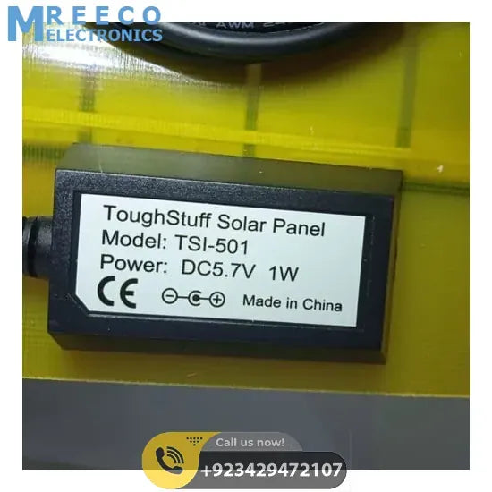 Portable 1W Mini Tough Stuff Solar Panel TSI 501 - Side View