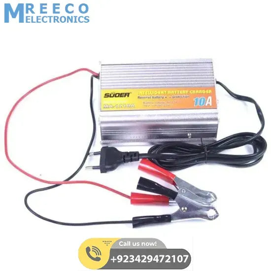 Car Battery Charger 10A 12V Suoer MA-1210A - Front View