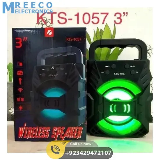 Portable Wireless Stereo Bluetooth Speaker KTS-1057 - Front View