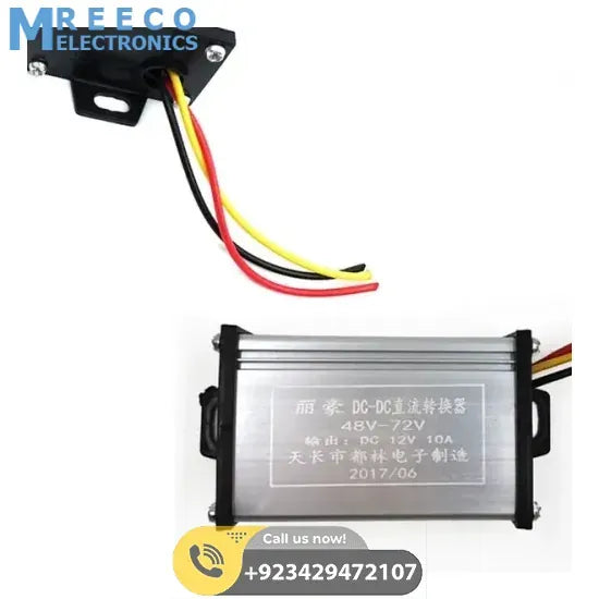 36V 72V To 12V 20A DC Converter Adapter - Back View