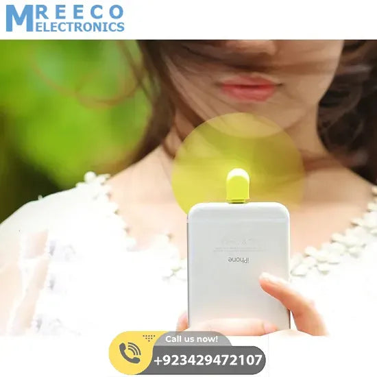 Portable USB Mini Fan For iPhone 5/5s/6/6s/6s Plus - Front View